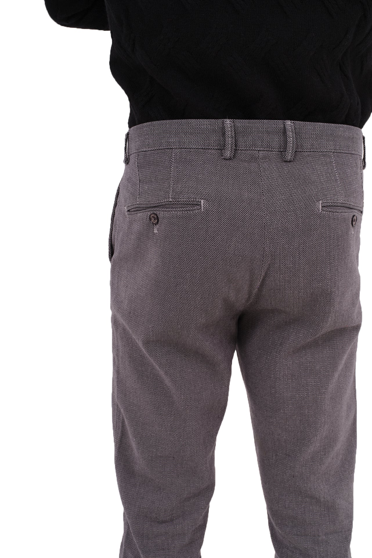ΑΝΔΡΙΚΟ ΠΑΝΤΕΛΟΝΙ CHINOS PORTOBELLO'S ΣΕ ΓΚΡΙ ΣΚΟΥΡΟ ΧΡΩΜΑ ΜΕ ΜΙΚΡΟΣΧΕΔΙΟ