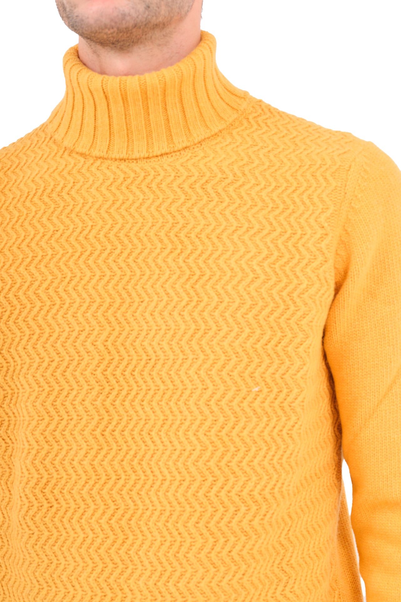 ΑΝΔΡΙΚΟ ΚΙΤΡΙΝΟ ΖΙΒΑΓΚΟ PORTOBELLO'S ΜΕ ΣΧΕΔΙΟ ΣΤΗΝ ΠΛΕΞΗ