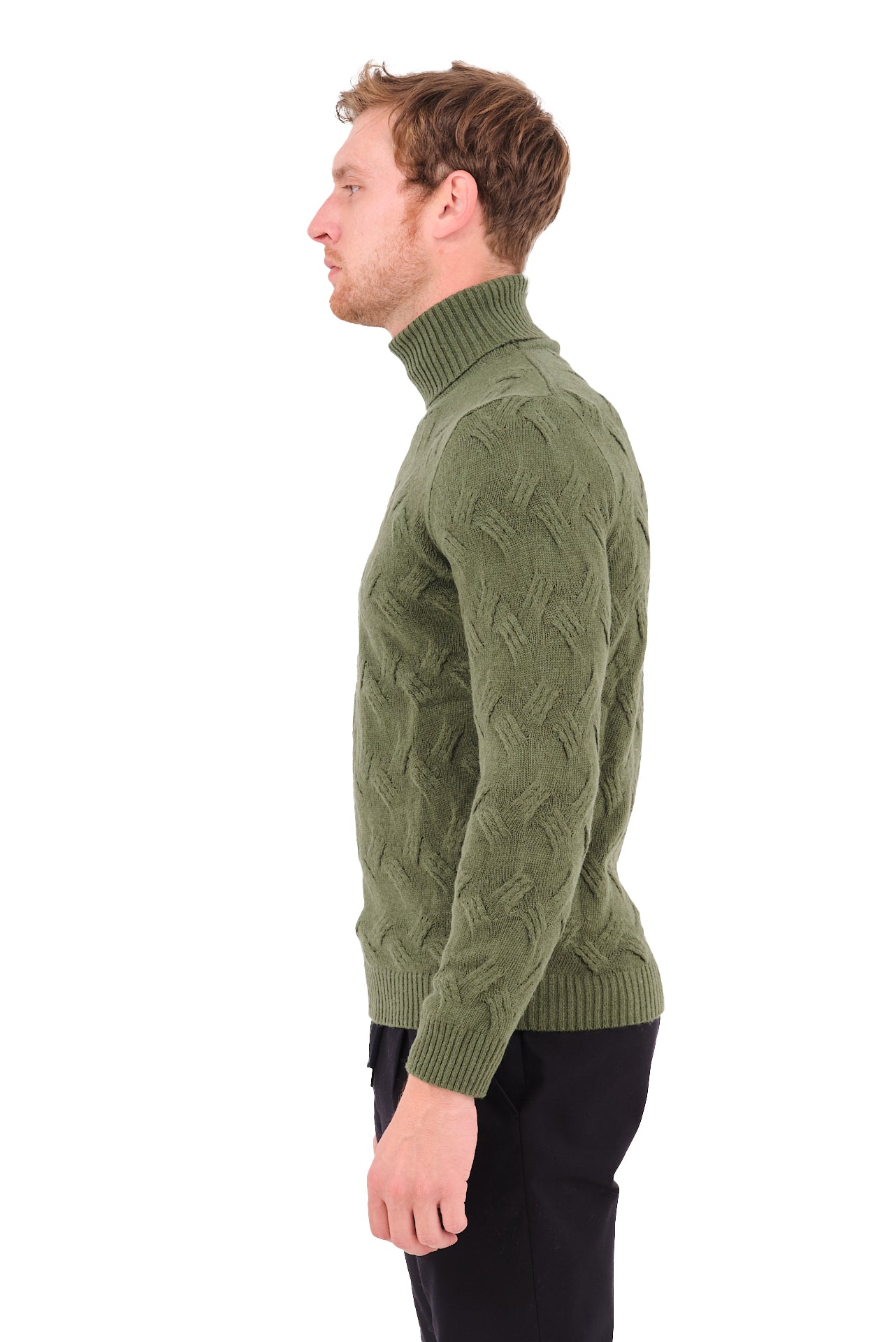 ΑΝΔΡΙΚΟ ΖΙΒΑΓΚΟ PORTOBELLO'S ΣΕ ΠΡΑΣΙΝΟ ΧΡΩΜΑ ΚΑΙ ΟΡΑΤΗ ΠΛΕΞΗ