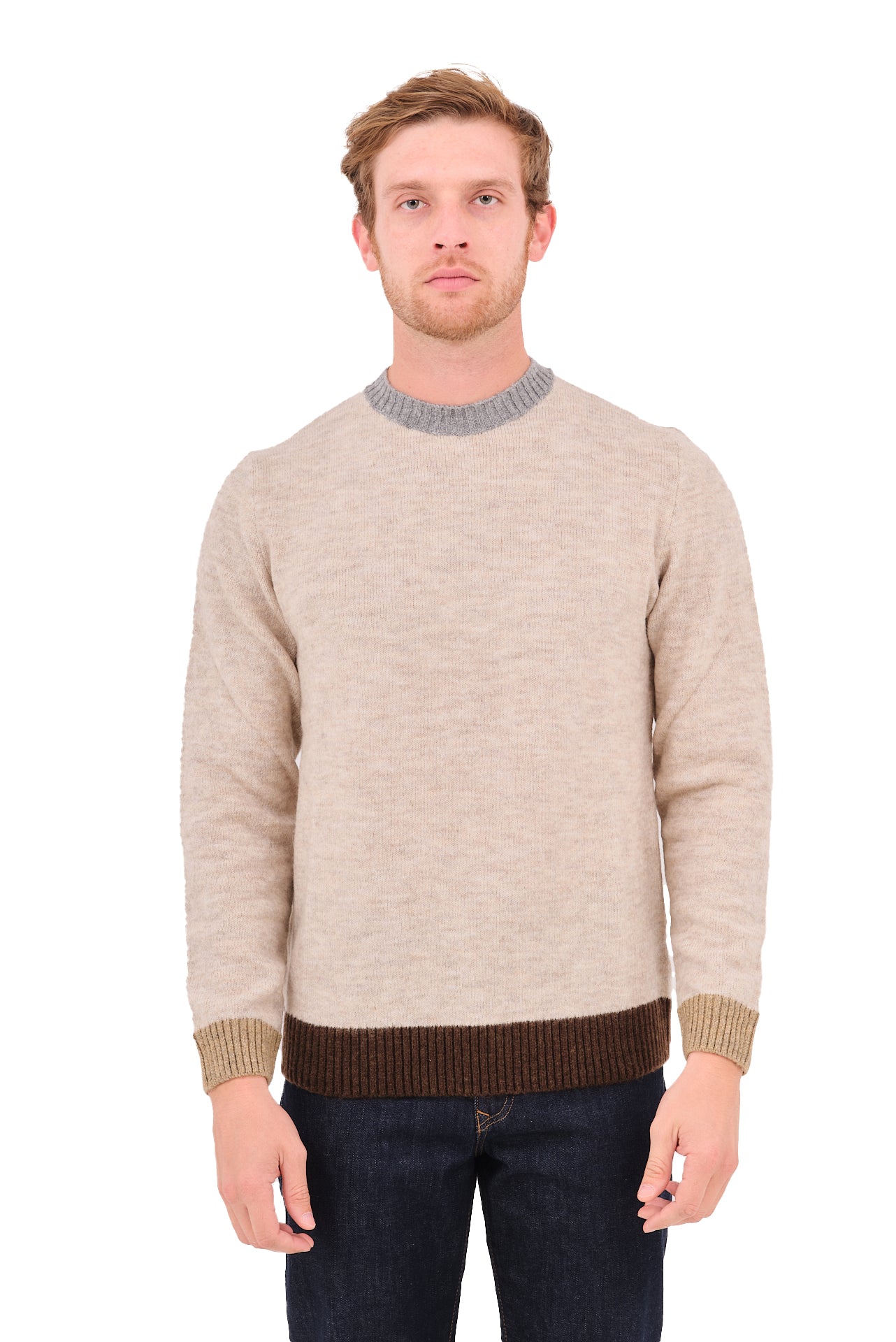 ΑΝΔΡΙΚΟ ΠΟΥΛΟΒΕΡ SSEINE ΣΕ ΜΠΕΖ ΑΝΟΙΚΤΟ ΧΡΩΜΑ ΜΕ ΛΕΠΤΟΜΕΡΕΙΕΣ