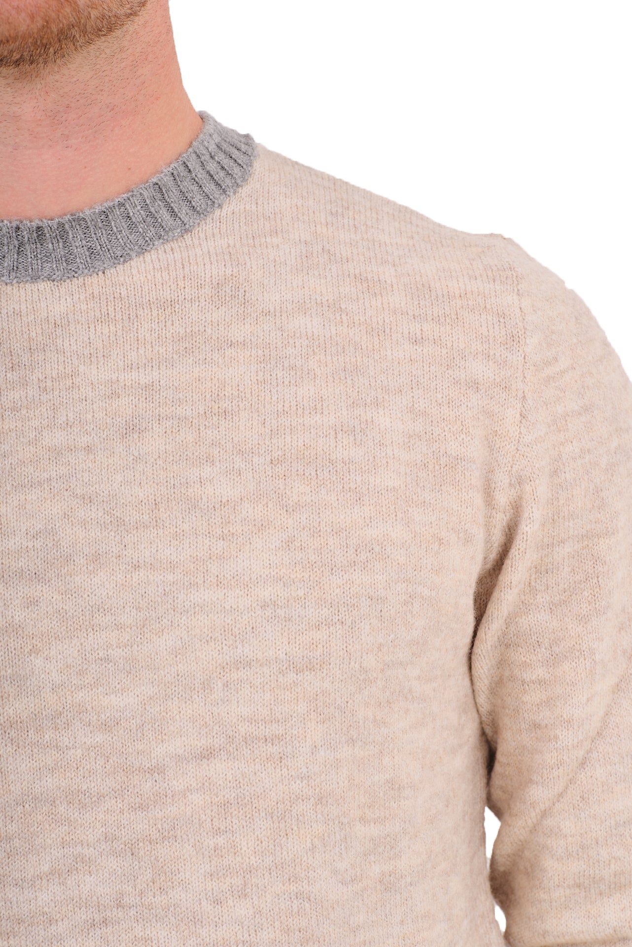 ΑΝΔΡΙΚΟ ΠΟΥΛΟΒΕΡ SSEINE ΣΕ ΜΠΕΖ ΑΝΟΙΚΤΟ ΧΡΩΜΑ ΜΕ ΛΕΠΤΟΜΕΡΕΙΕΣ