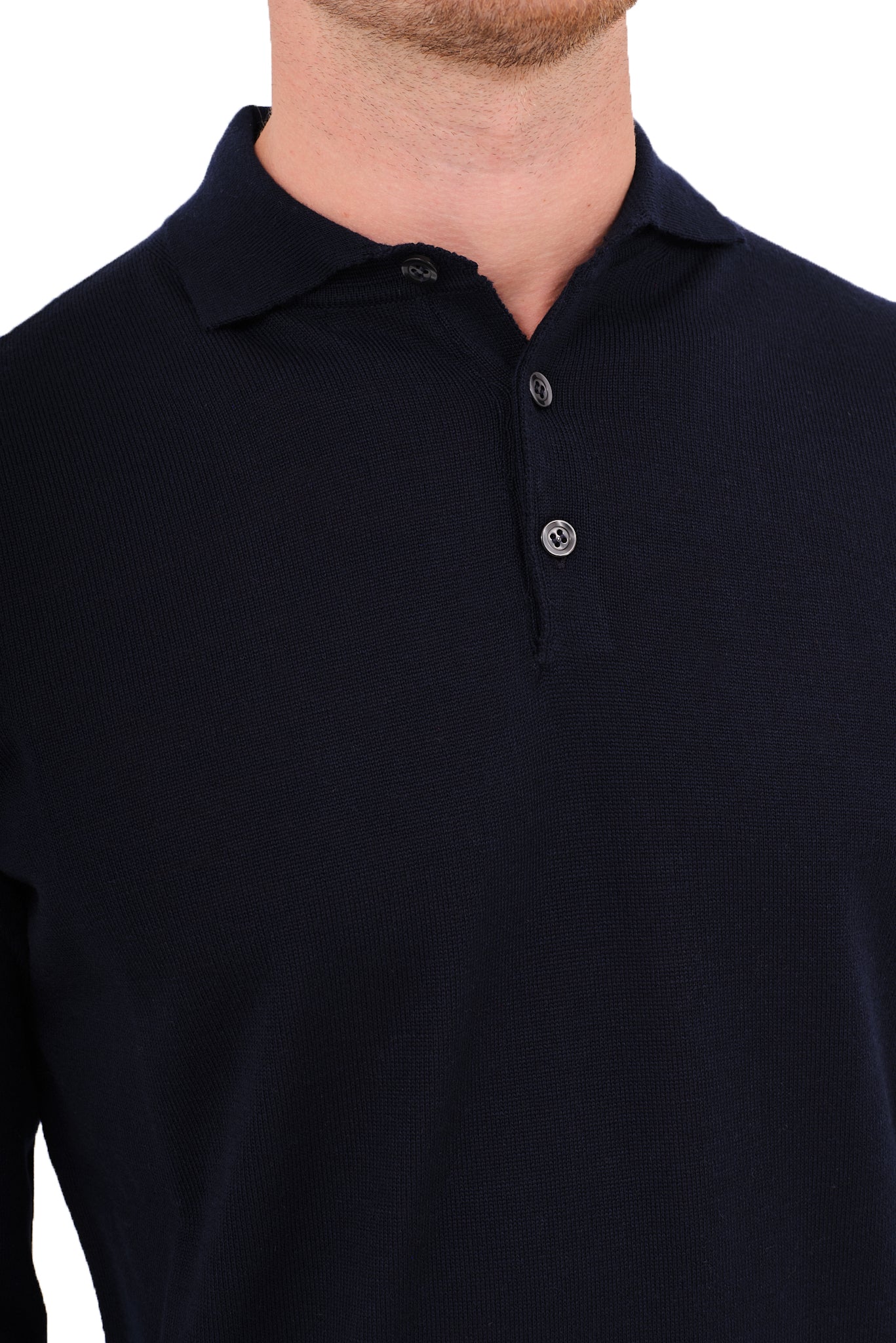 ΑΝΔΡΙΚΟ POLO ΜΑΚΡΥΜΑΝΙΚΟ PORTOBELLO'S ΣΕ ΜΠΛΕ ΧΡΩΜΑ