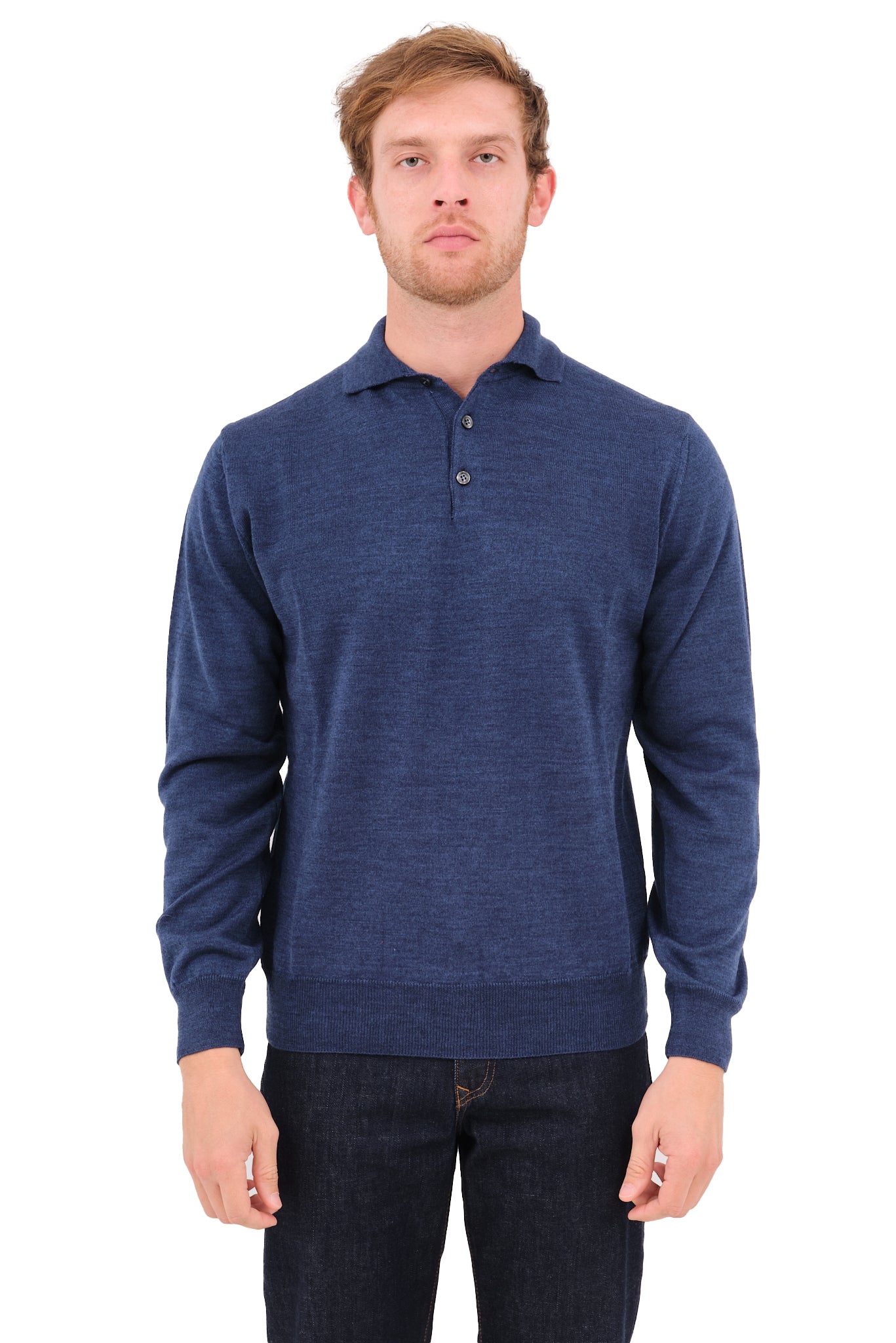 ΑΝΔΡΙΚΟ POLO ΜΑΚΡΥΜΑΝΙΚΟ PORTOBELLO'S ΣΕ ΤΖΗΝ ΧΡΩΜΑ