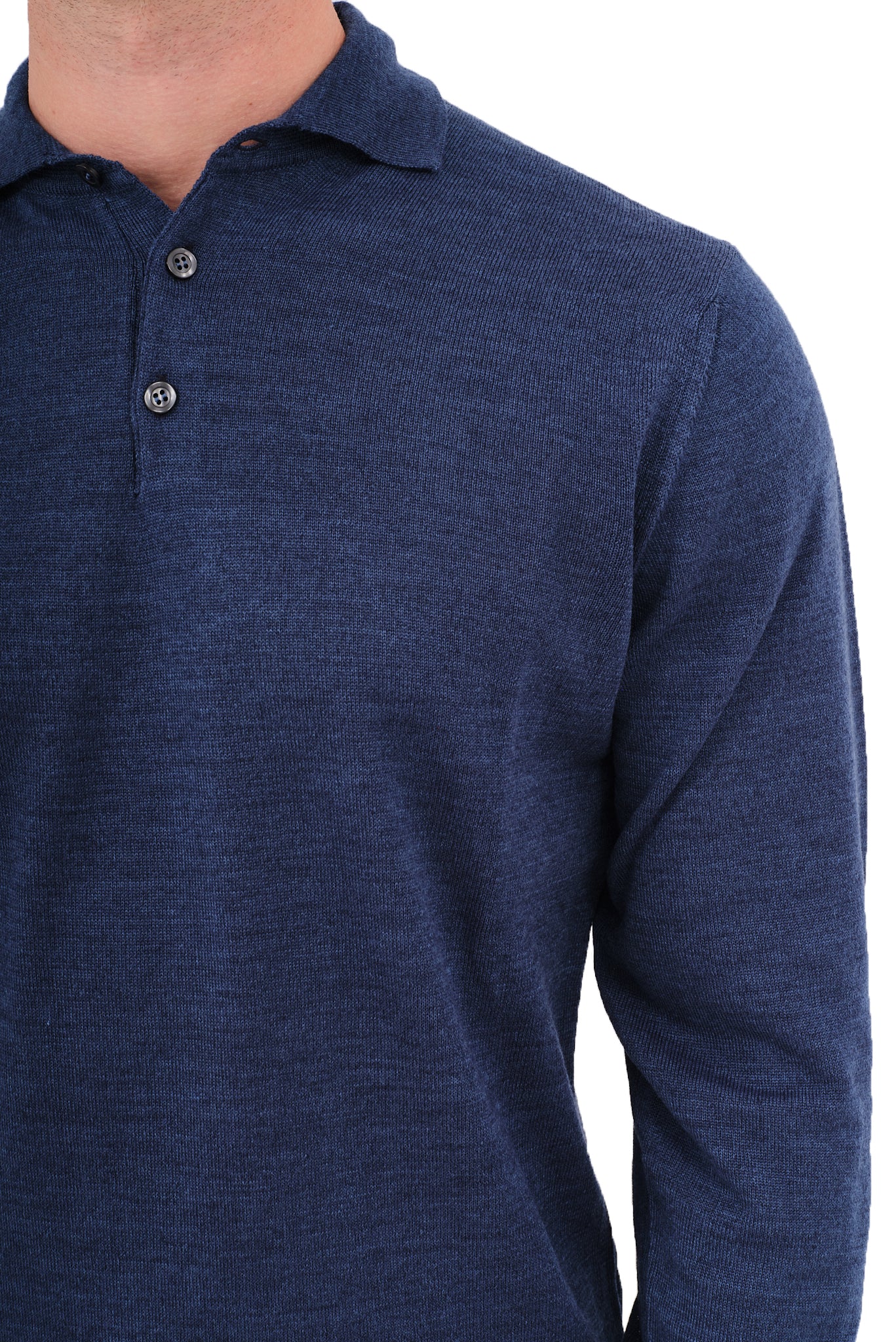 ΑΝΔΡΙΚΟ POLO ΜΑΚΡΥΜΑΝΙΚΟ PORTOBELLO'S ΣΕ ΤΖΗΝ ΧΡΩΜΑ