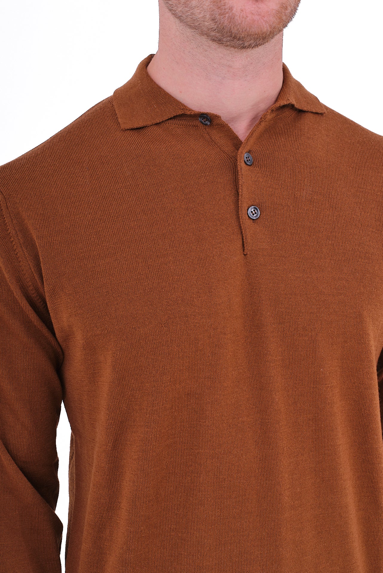 ΑΝΔΡΙΚΟ POLO ΜΑΚΡΥΜΑΝΙΚΟ PORTOBELLO'S ΣΕ ΚΑΜΗΛΟ ΧΡΩΜΑ