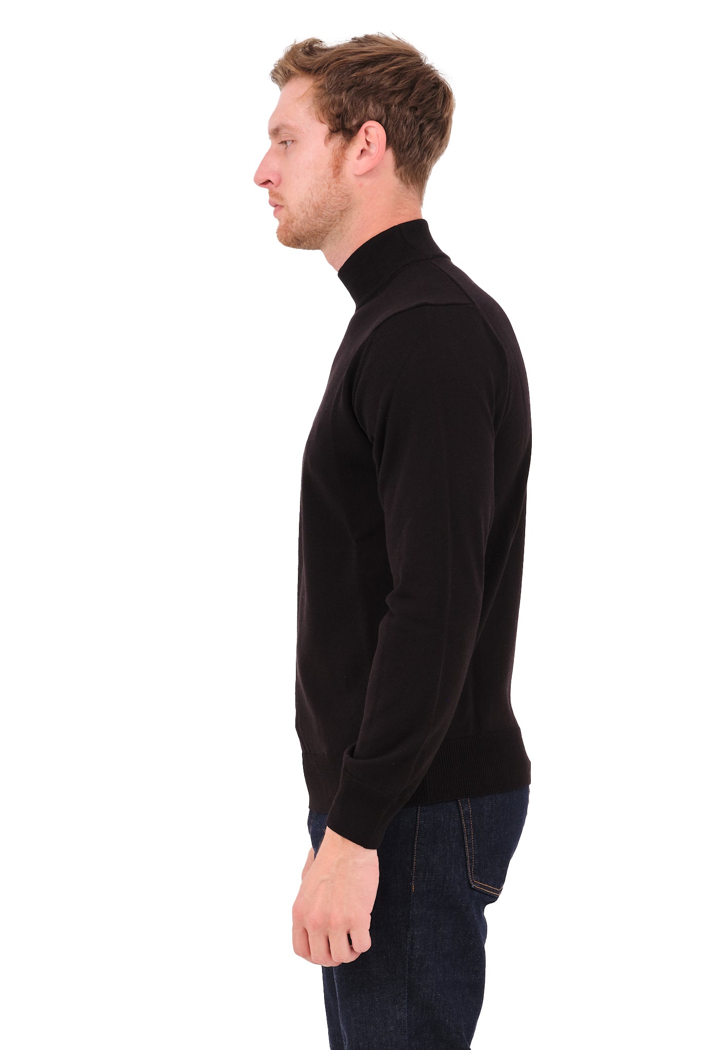 ΑΝΔΡΙΚΟ ΠΟΥΛΟΒΕΡ LUPETTO PORTOBELLO'S ΣΕ ΜΑΥΡΟ ΧΡΩΜΑ