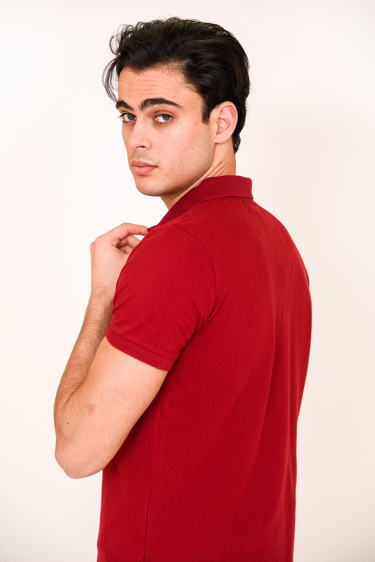 ΑΝΔΡΙΚΟ POLO LES GENT'S ΜΠΟΡΝΤΟ ΜΟΝΟΧΡΩΜΟ REGULAR FIT