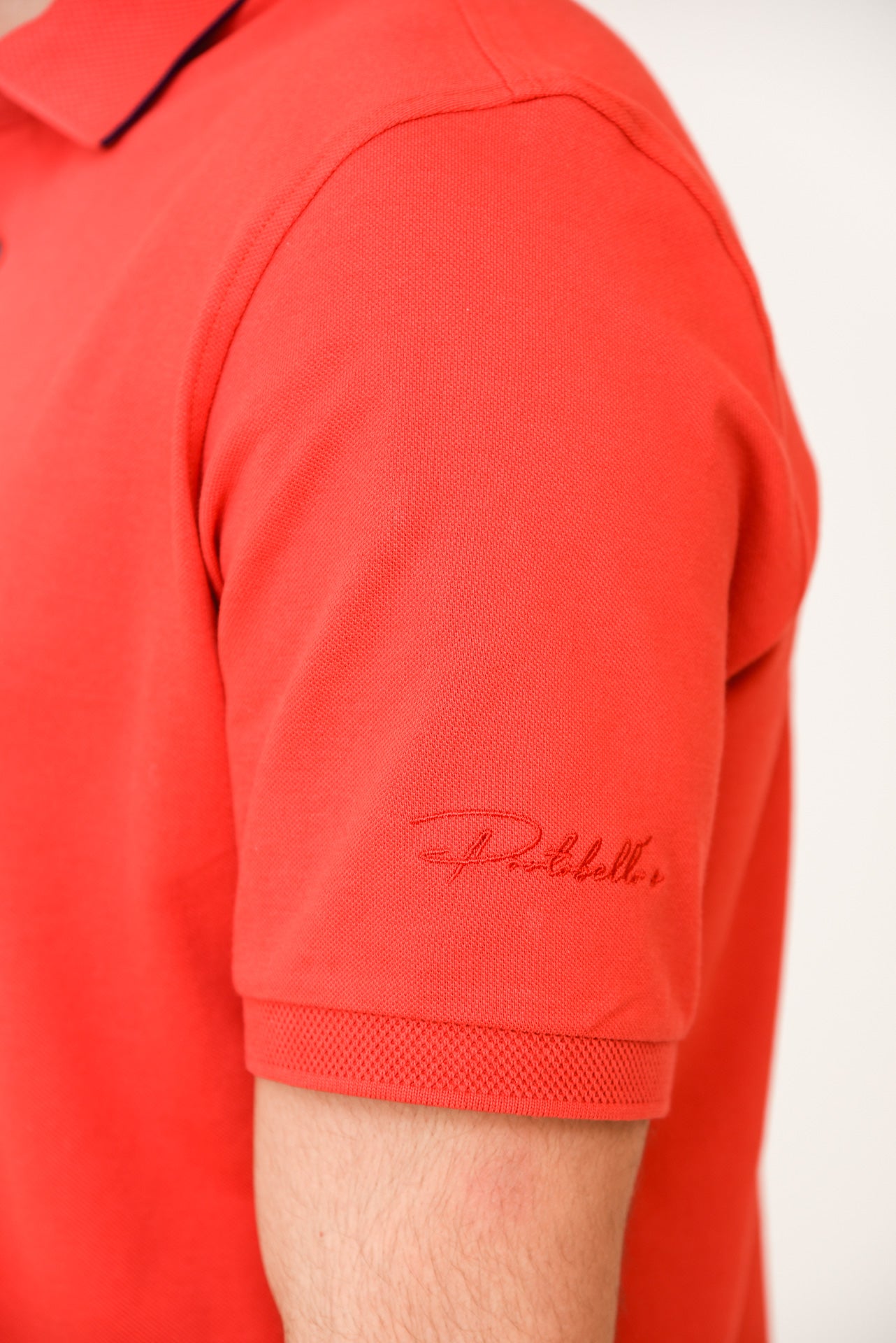 ΑΝΔΡΙΚΟ POLO PORTOBELLO'S ΚΟΚΚΙΝΟ ΜΕ ΜΑΥΡΗ ΛΕΠΤΟΜΕΡΕΙΑ ΣΤΟ ΓΙΑΚΑ