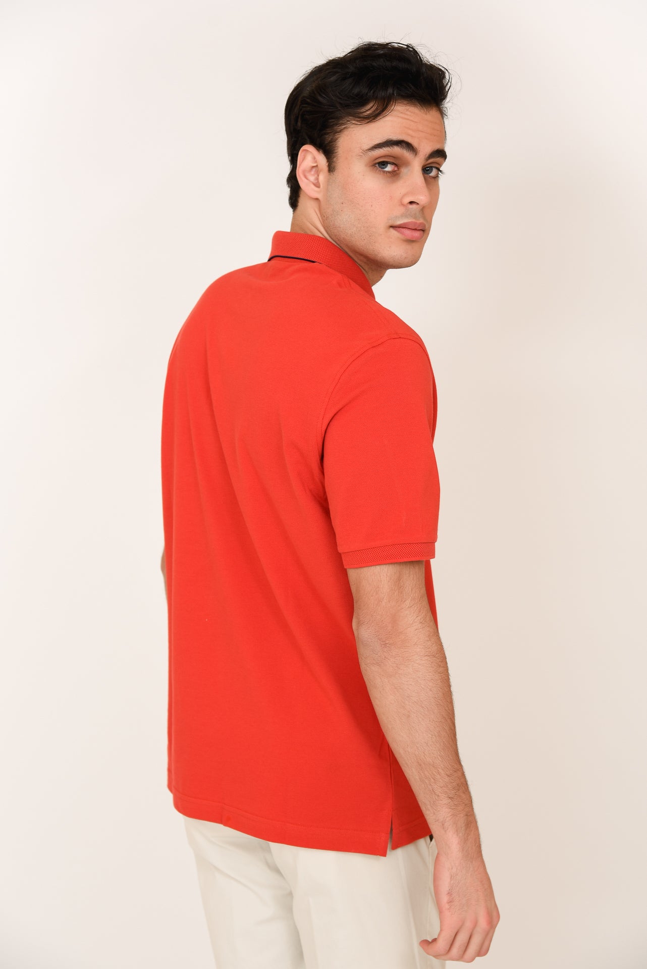 ΑΝΔΡΙΚΟ POLO PORTOBELLO'S ΚΟΚΚΙΝΟ ΜΕ ΜΑΥΡΗ ΛΕΠΤΟΜΕΡΕΙΑ ΣΤΟ ΓΙΑΚΑ