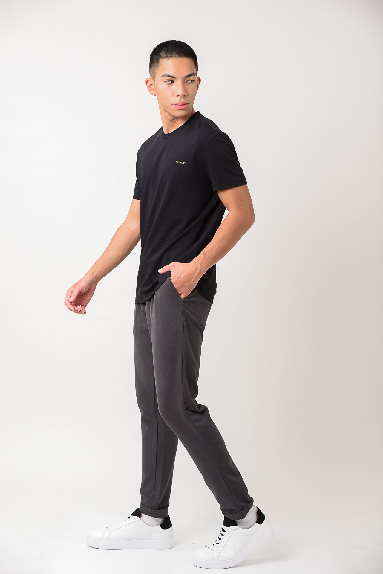 ΑΝΔΡΙΚΟ ΚΟΝΤΟΜΑΝΙΚΟ T-SHIRT ΜΕ ΛΟΓΟΤΥΠΟ PORTOBELLO'S