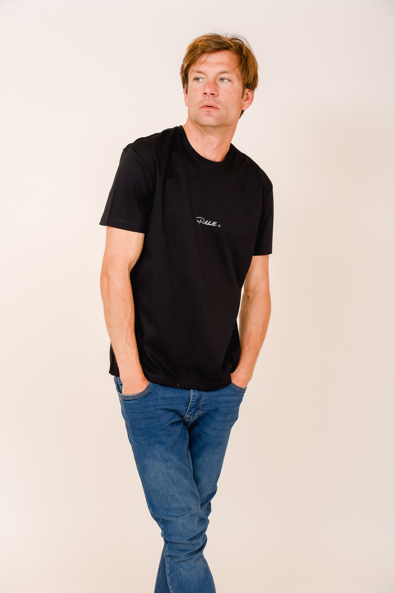 ΑΝΔΡΙΚΟ T-SHIRT ΜΑΥΡΟ ΜΕ ΣΤΑΜΠΑ PORTOBELLO'S