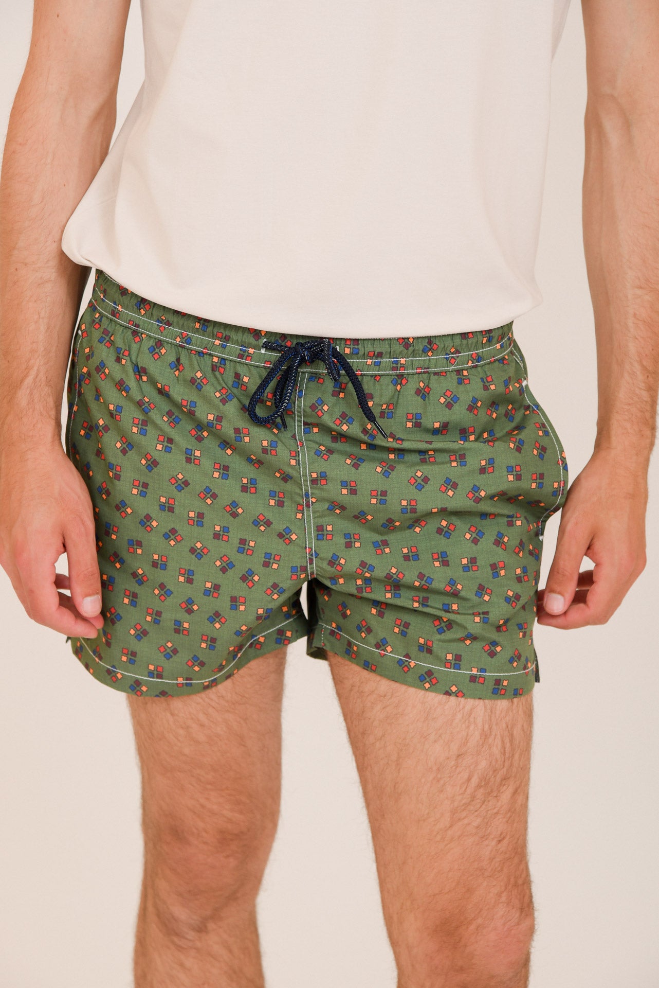 ΑΝΔΡΙΚΟ ΜΑΓΙΟ PORTOBELLO'S ΠΡΑΣΙΝΟ ΜΕ ΠΟΛΥΧΡΩΜΟ ΜΟΤΙΒΟ