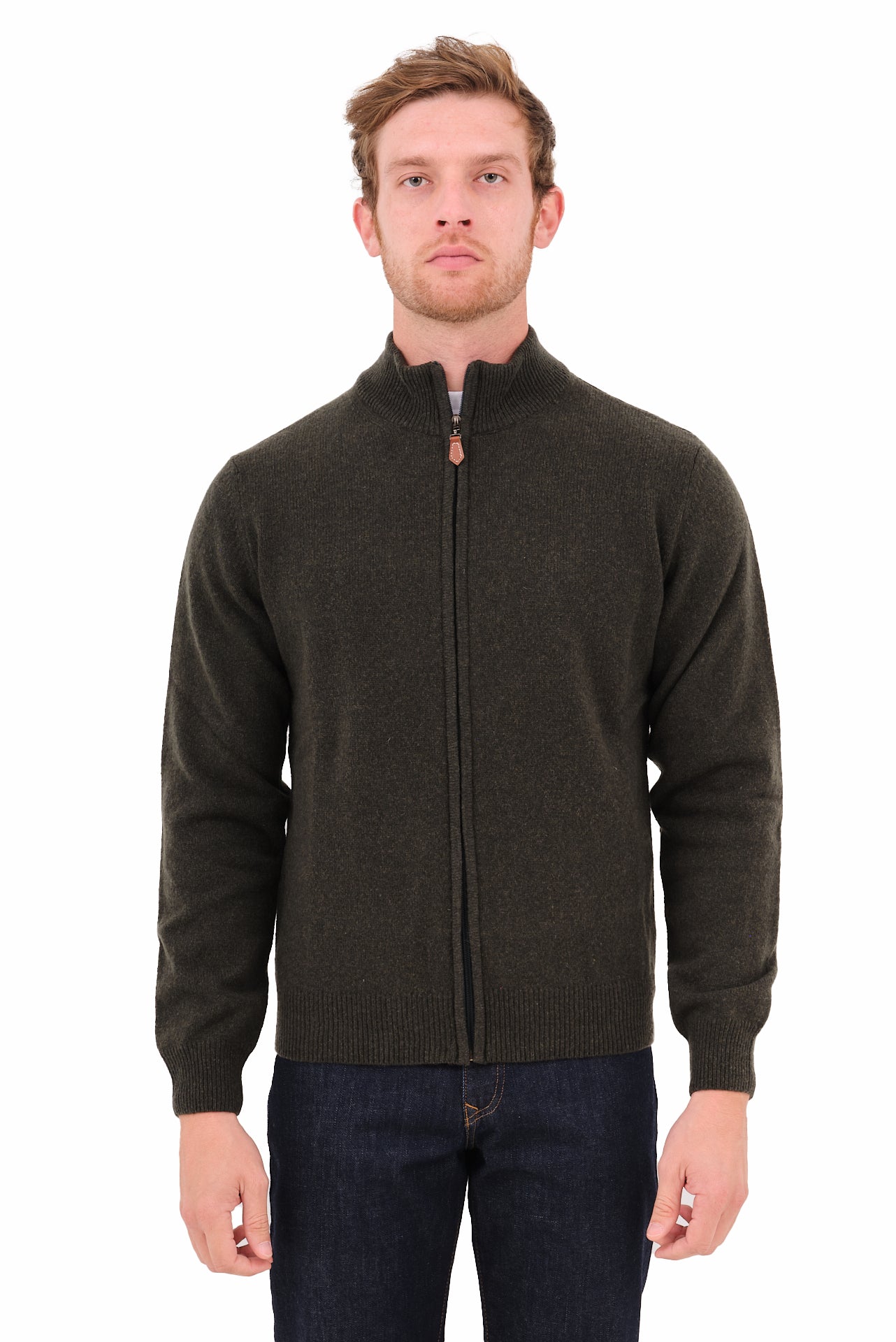 ΑΝΔΡΙΚΗ ΠΡΑΣΙΝΗ ΜΟΝΟΧΡΩΜΗ ΖΑΚΕΤΑ PORTOBELLO'S ΜΕ ΨΗΛΟ ΛΑΙΜΟ