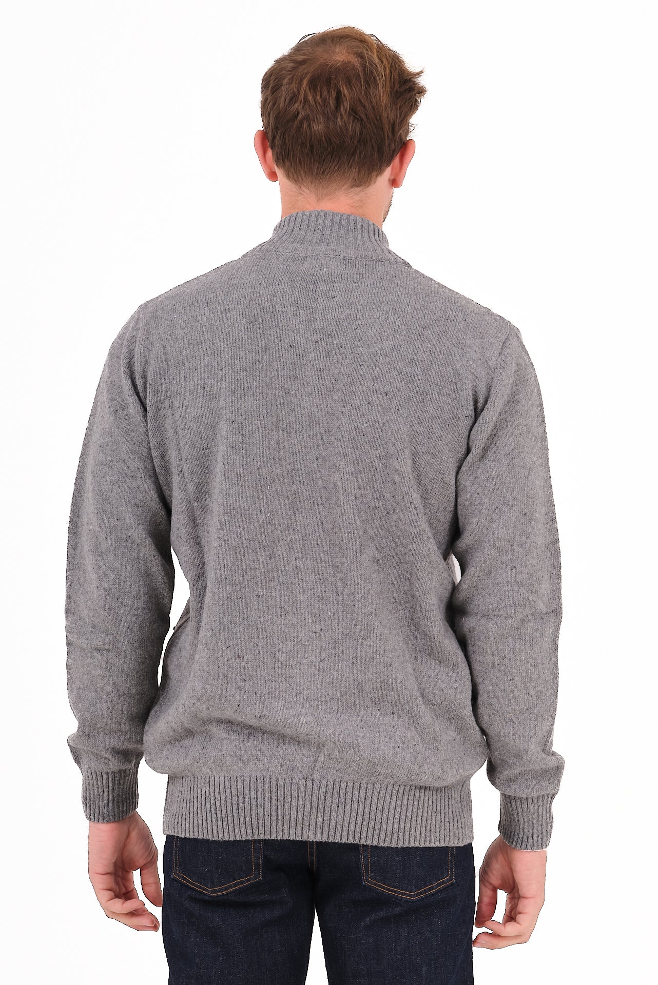 ΑΝΔΡΙΚΗ ΓΚΡΙ ΖΑΚΕΤΑ CARDIGAN LES GENT'S ΜΕ ΣΧΕΔΙΟ ΣΤΗΝ ΠΛΕΞΗ